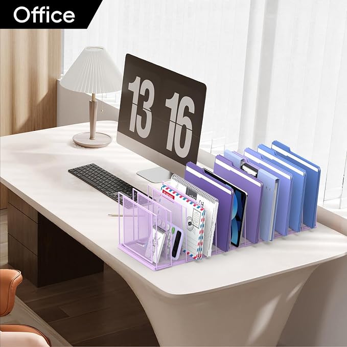 File Organizer for Desk, 11-Section Vertical File Sorter, Paper Holder - Image 8
