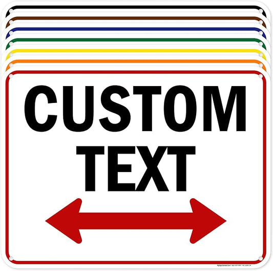 Custom Arrow, Custom Directional Sign, Two Way Arrow, 18x24 Inches, 55 mil by MySignCenter