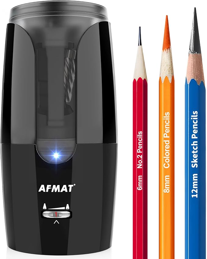 AFMAT Rechargeable Long Point Pencil Sharpener by AFMAT