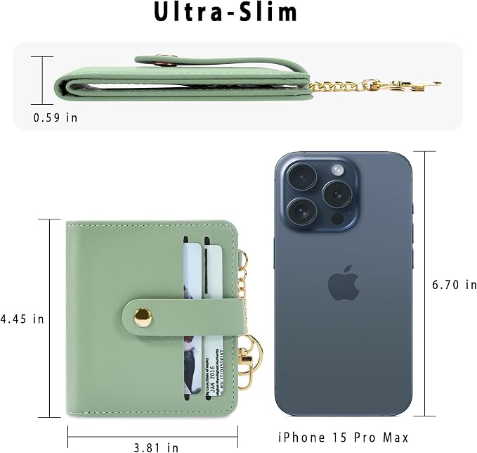 Airkit Small Wallet Women RFID, PU Leather Card Holder - Image 4
