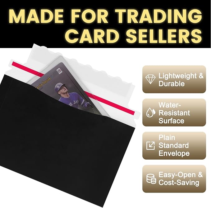 180 Pack Mailer Trading Card Envelopes，7" x 4.35" Trading Card Mailers - Image 3