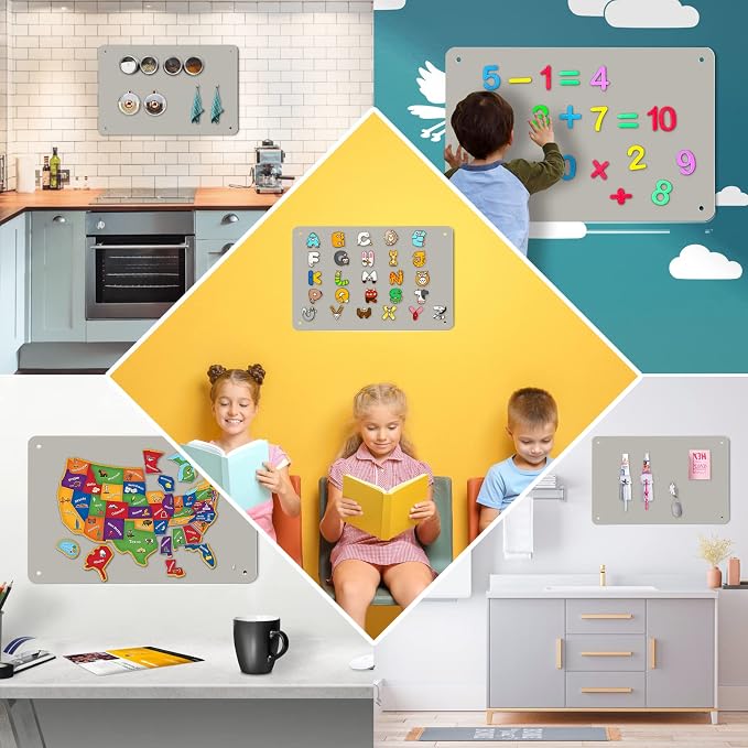 2Pack Magnetic Board, 17.5" x 11.4" Magnet Bulletin Board to Display Magnetic - Image 6