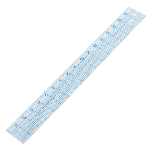 See-Thru Accurate Positioning and Marking Sewing Clear Ruler 2 x 18 inch by Yi+Concept