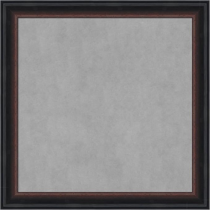 Amanti Art Black Framed Magnetic Board 14x14 X-Small Vision Board by AmantiArt
