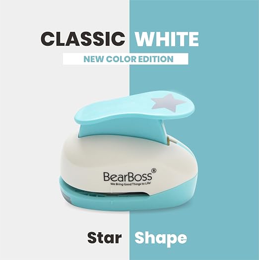 BearBoss Star Paper Punch, Handmade Scrapbook Paper Puncher, Different Size of - Image 3