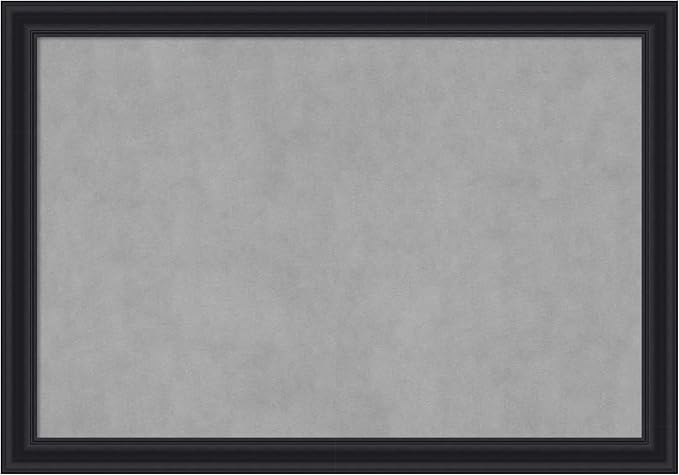 Amanti Art Black Framed Magnetic Board 28x40 Large Vision Board by AmantiArt