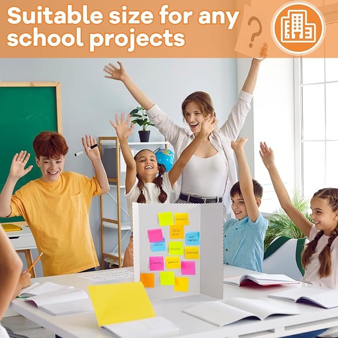Ctosree 18 Pcs 22 * 38 Inch Tri Fold Poster Board Bulk, Science Fair Project - Image 4