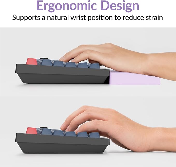 Keychron Silicone Wrist & Palm Rest, 17.6" Full Size - Image 6