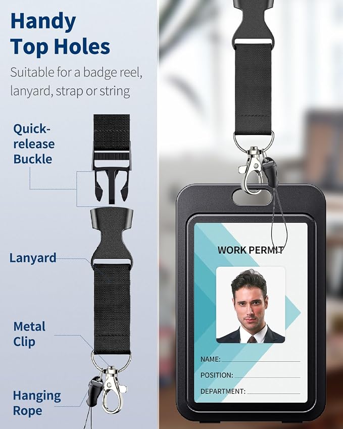 Uniclife 3 Pack ID Badge Holder - Image 2