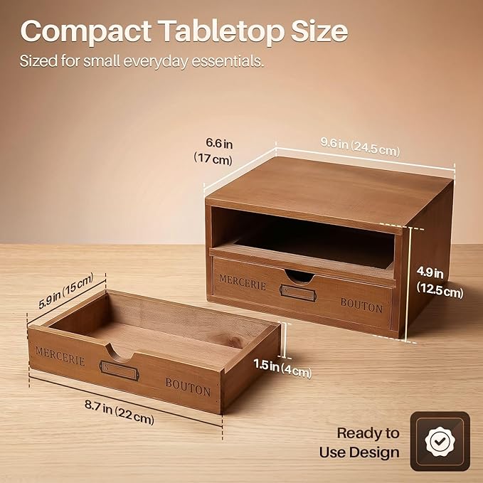 Flexzion Wood Desk Organizer - Image 6