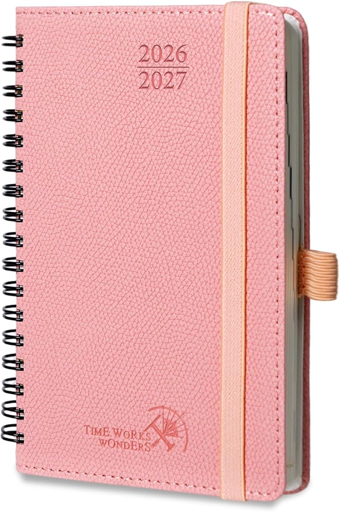 POPRUN 2026-2027 Academic Small Weekly Planner, Horizontal Daily Calendar from by POPRUN