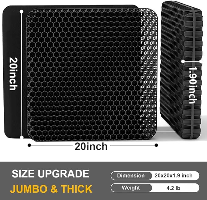 Gel Seat Cushion, Jumbo&Thick Gel Cushion - Image 2