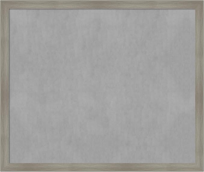 Amanti Art Grey Framed Magnetic Board 44x52 Oversize Vision Board by AmantiArt