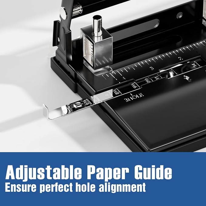 XOOL 3 Hole Punch, Heavy Duty Metal Hole Puncher - Image 5