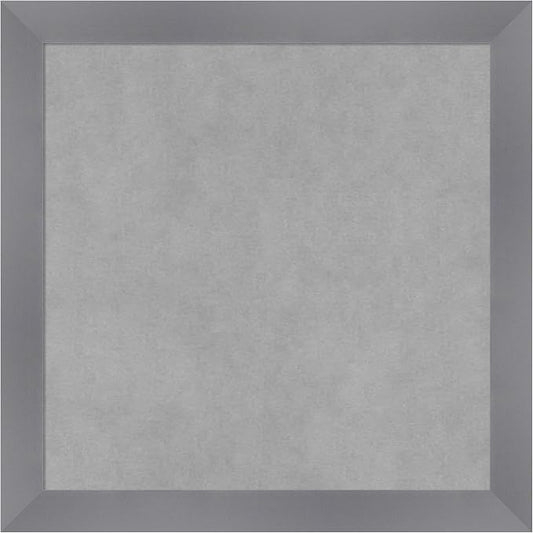 Amanti Art Grey Framed Magnetic Board 18x18 Small Vision Board by AmantiArt
