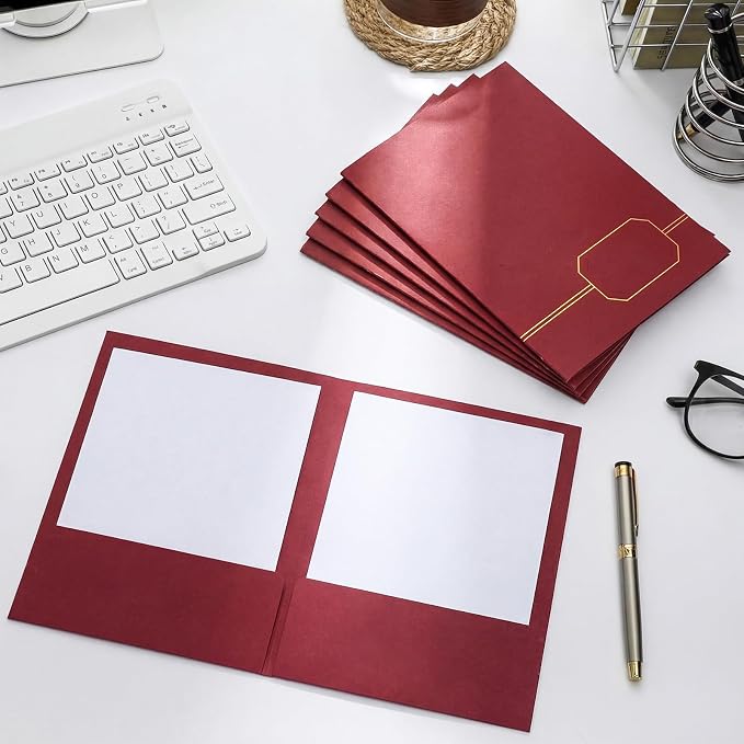 Kisston Executive Twin Pocket Folders Letter Size Blue - Image 4