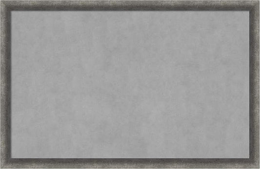 Amanti Art Grey Framed Magnetic Board 22x34 Large Vision Board by AmantiArt