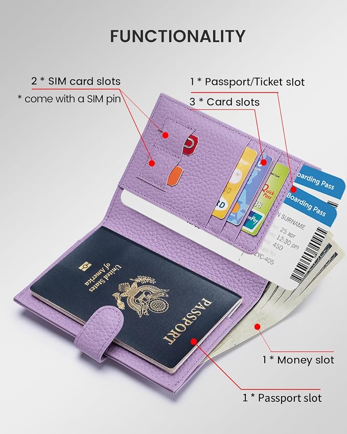 Karmiir RFID Passport Holder Travel Wallet - Image 2