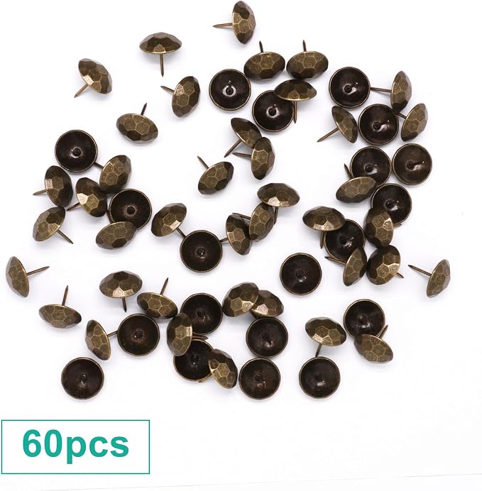 60pcs Upholstery Tacks, Metal Upholstery Nails - Image 3