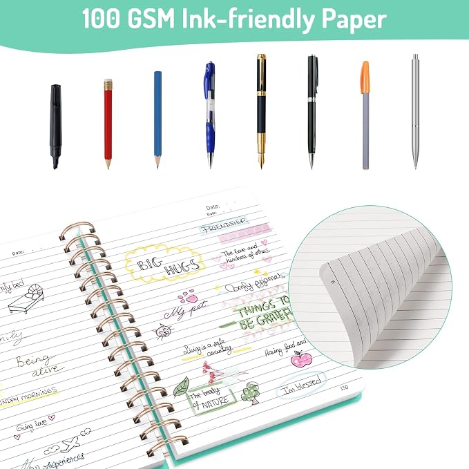 Forvencer Lined Spiral Journal Notebook - Image 4