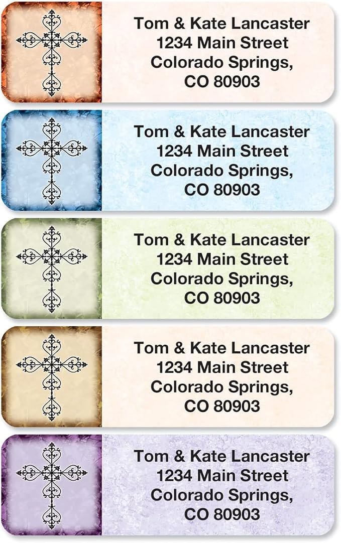 Rejoice Religious Rolled Personalized Return Address Mailing Labels - Image 2