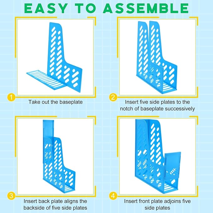 Glenmal 12 Pack Magazine Organizers Binder Organizer - Image 4