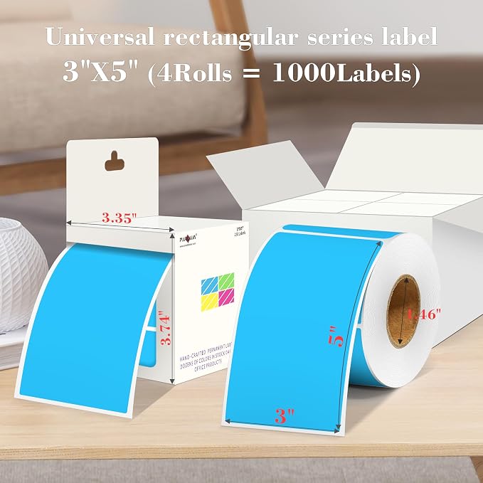 PARLAIM 3x5 inch Rectangle Color Code Stickers - Image 2