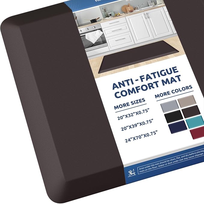 KitchenClouds Kitchen Mat Cushioned Anti Fatigue Rug 20"x39" Water Resistant by KitchenClouds