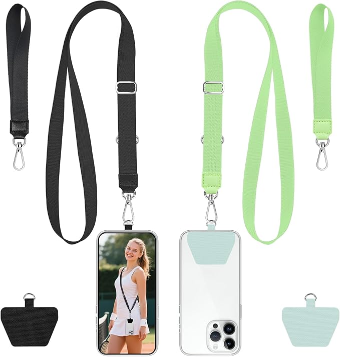 takyu Phone Lanyard, 2 Pack Adjustable Anti-Drop Neck/Wrist Strap by Takyu