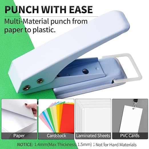 Hole Punch Heavy Duty, 1/4 in Single Hole Punch - Image 3