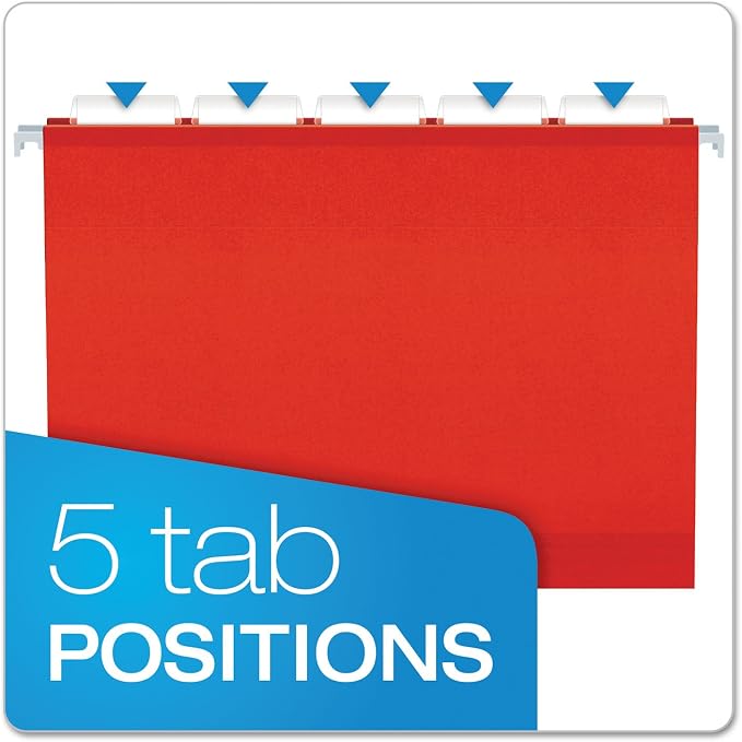 Pendaflex Extra Capacity Reinforced Hanging Folders, 1/5 Cut - Image 4