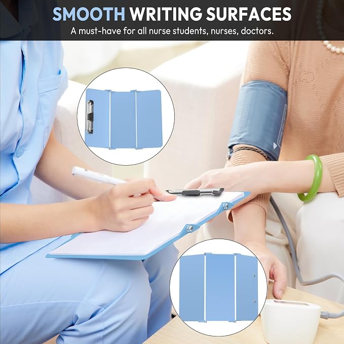 Nursing Clipboard Foldable Without Edition Cheat Charts, 3 Layers Aluminum - Image 5