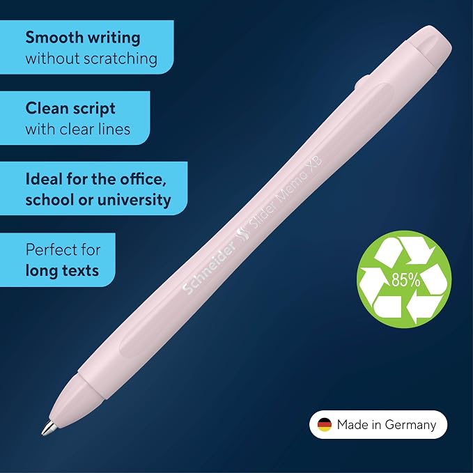 Schneider Slider Memo XB Ballpoint Pen Pack of 10 - Image 2