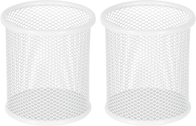 EasyPAG Metal 2-Piece Pen Holder Set Desk Accessories & Workspace Organizers by EasyPAG