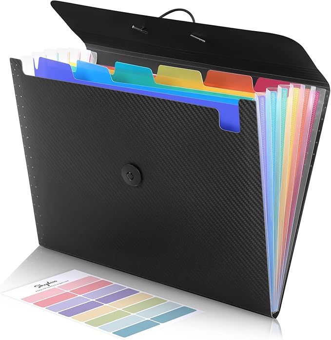 SKYDUE Accordion File Organizer, Expanding File Folder by SKYDUE