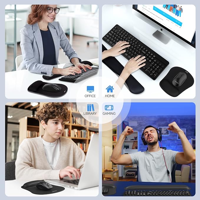 Keyboard Wrist Rest and Mouse Pad Set - Image 7