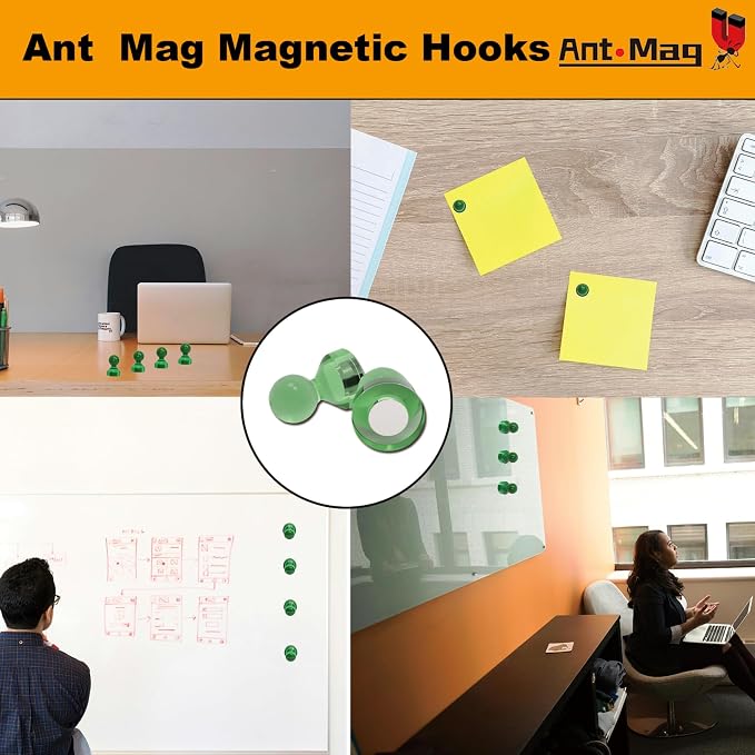 Ant Mag Magnetic Push Pins 48pcs Strong Whtieboard Pins Magnets Perfect Use - Image 5