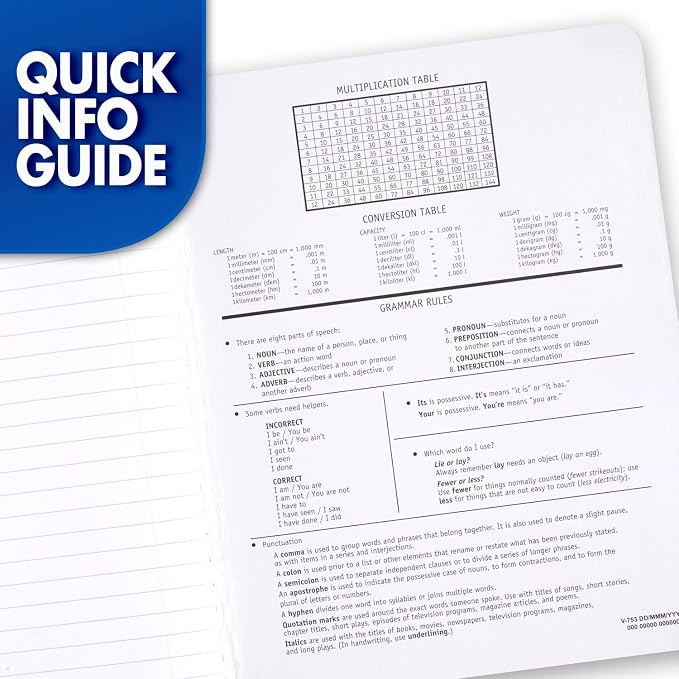 Mead Composition Notebook, 12 Pack, College Ruled Paper, 7-1/2" x 9-3/4" - Image 5