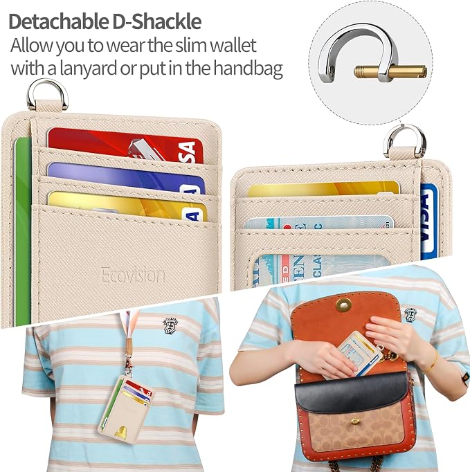 Slim Minimalist Front Pocket Wallet, RFID Blocking Credit Card Holder Wallet - Image 4
