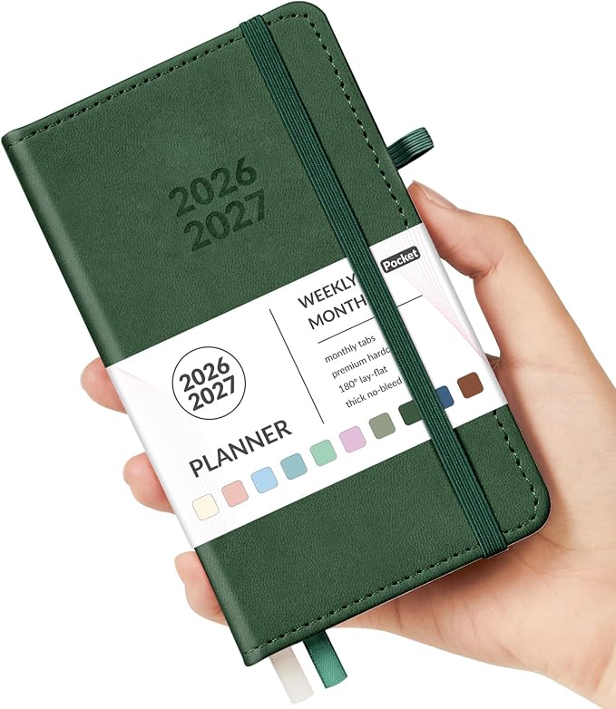 Forvencer Pocket Planner 2026-2027, Weekly Monthly Planners by Forvencer