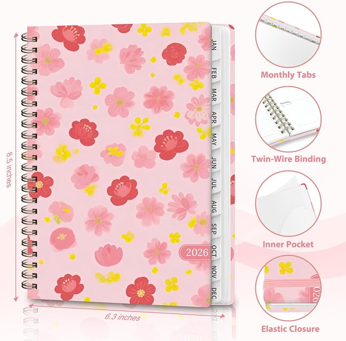 2026 Planner, Weekly and Monthly Calendar Academic Planner, Jan 2026 - Image 4