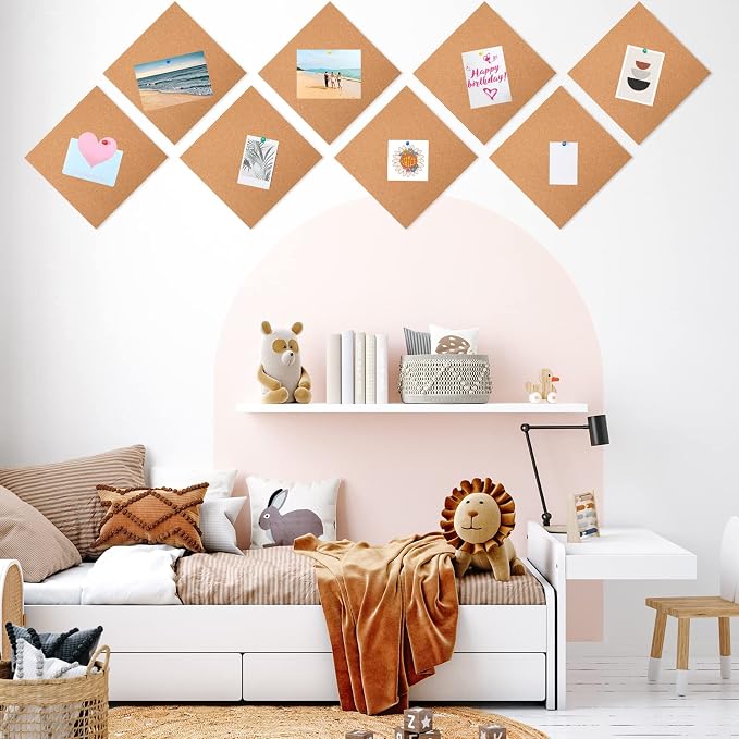 Kosiz 30 Pack Cork Board Square 12" x 12", 1/4" Thick Cork Board Tiles Bulk - Image 5