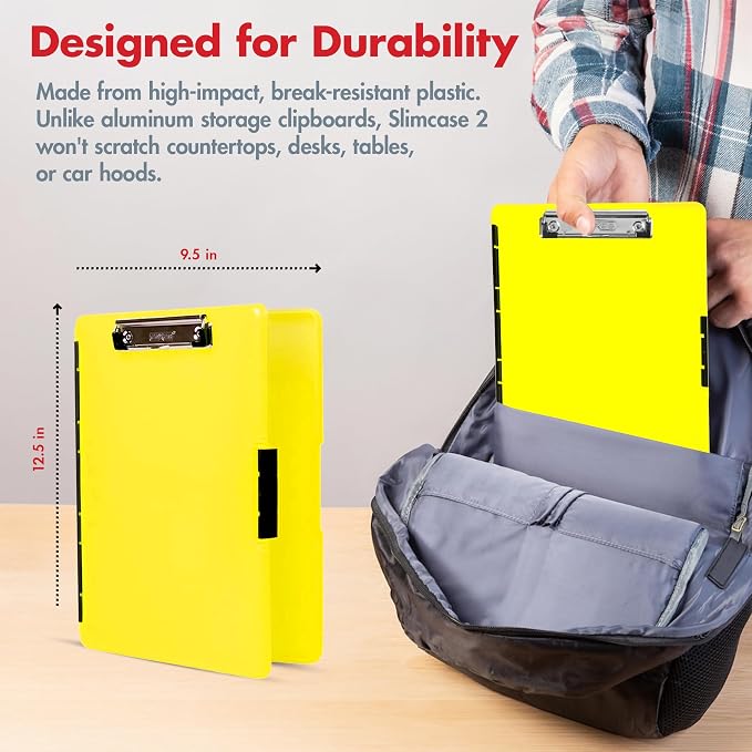Dexas Slimcase 2 Plastic Clipboard - Image 3