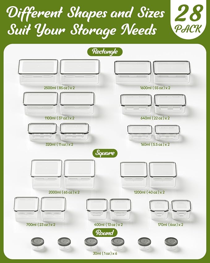 56 Piece Food Storage Containers - Image 2