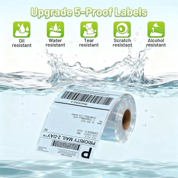 4x6 Thermal Labels, Shipping Address Label | Blue Labels Compatible - Image 2