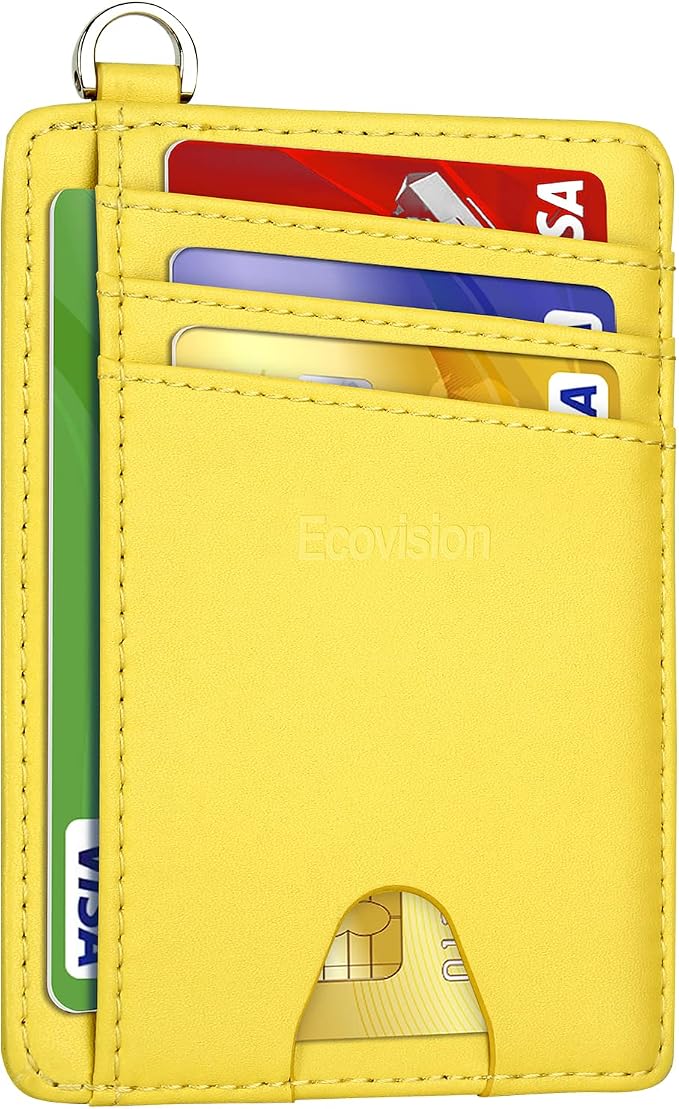 Slim Minimalist Front Pocket Wallet, RFID Blocking Credit Card Holder Wallet by Ecovision
