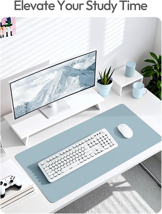 YSAGi Leather Desk Protector, Office Mat, Large Mouse Mat, Non-Slip PU Leather - Image 7