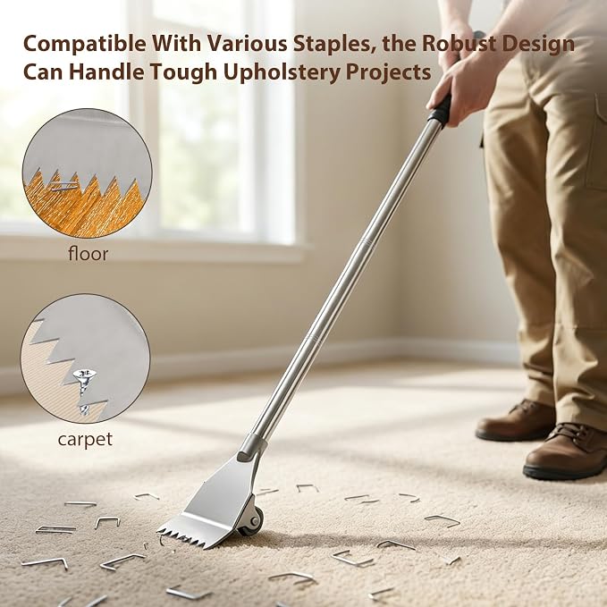 Heavy Duty Stand Up Carpet Staple Remover Tool - Image 5