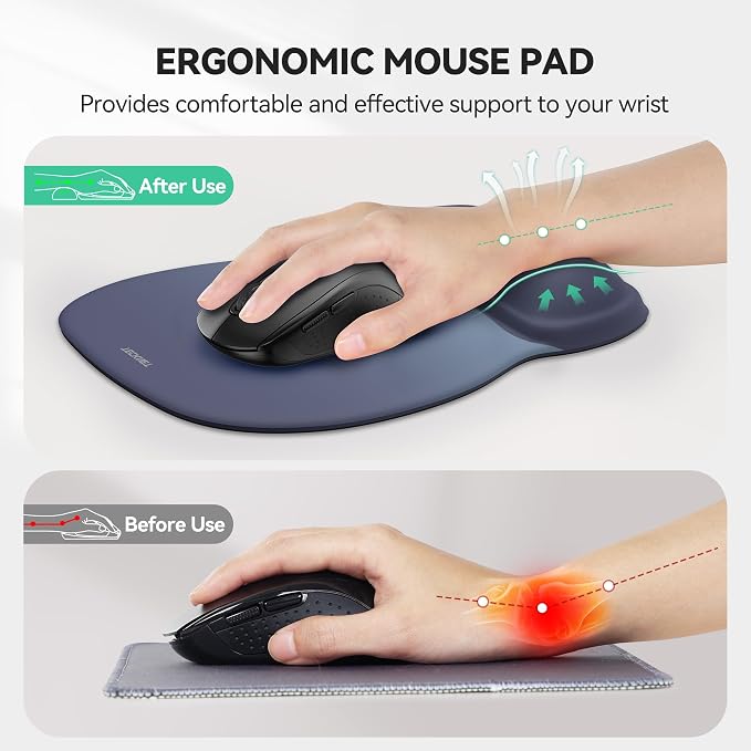 TECKNET 2 Pack Gel Mouse Pad - Image 2