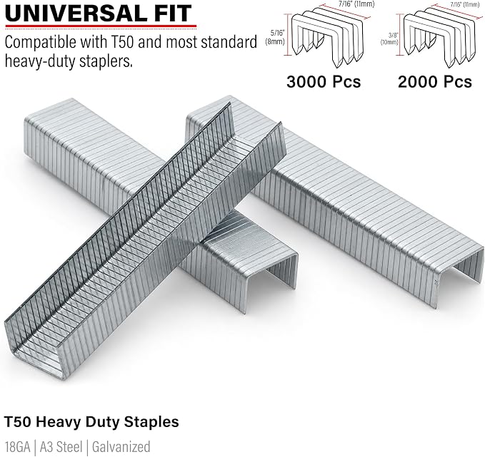 HAUTMEC 9600 Pcs Heavy Duty Staples Refill - Image 2